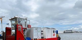 Kotug International selected EST-Floattech for the containerized battery system for world’s first fully electric pusherboat
