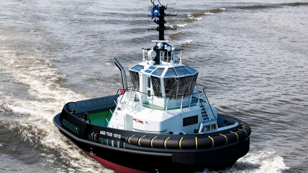 CHOTTEL is to equip four new 1810-series ASD stock tugs from the Dutch Damen Group with the SCHOTTEL RudderPropeller type SRP 270.