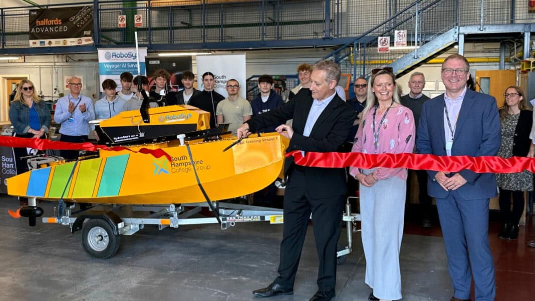 Pioneering South Hampshire College Group launches new Digital Training Vessel USV for public educational spearheading of new and innovative maritime skills