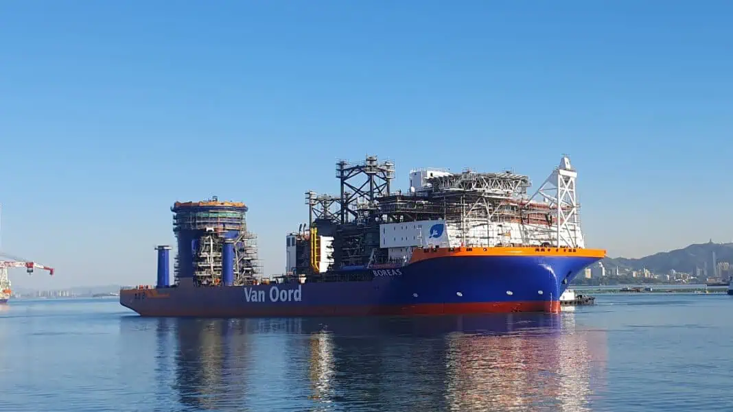 Milestone: Van Oord’s offshore installation vessel Boreas successfully launched