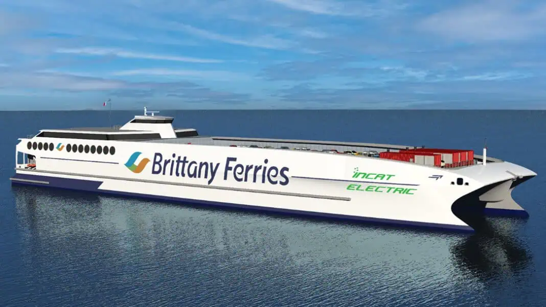 Incat partners with Brittany Ferries and Wärtsilä on zero emission ferry