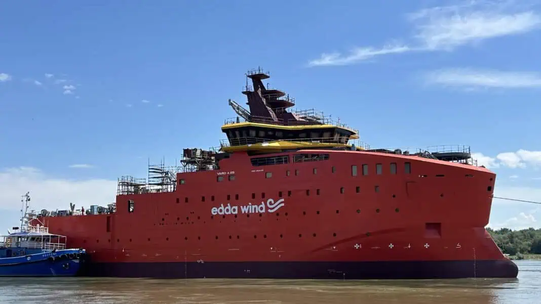 Launch of Edda Wind’s Commissioning Service Operation Vessel NB965