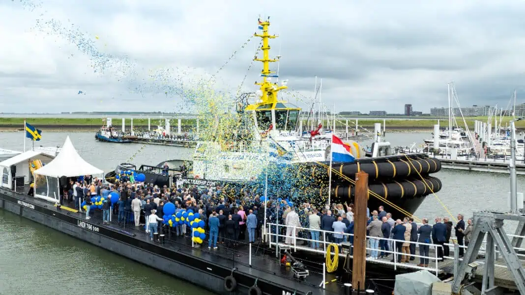 A new addition to the Multraship fleet with the naming of the Damen ASD Tug 3212 MULTRATUG 35