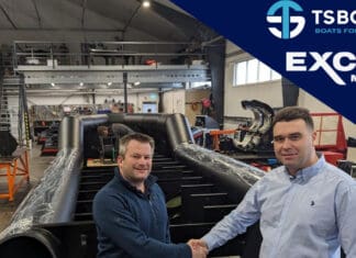 Josh Taylor, CEO of EXCEL Marine Limited (left), and Sergei Kurilenko, CEO of TS BOATS