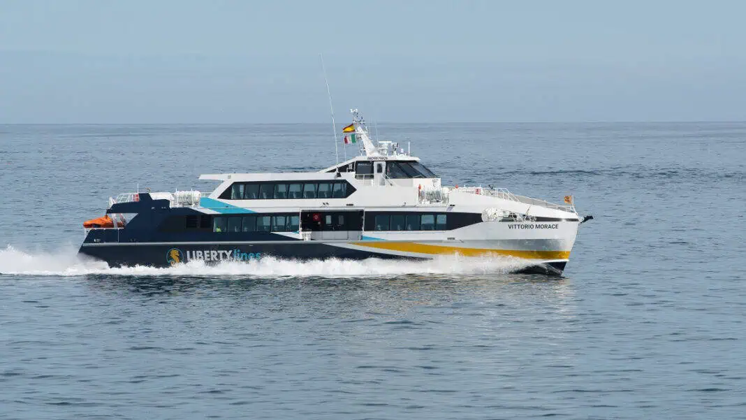 Liberty Lines ceremonially launched the world's first hybrid fast ferry of this category and size in Trapani, Sicily, powered by an mtu hybrid propulsion system from Rolls-Royce.