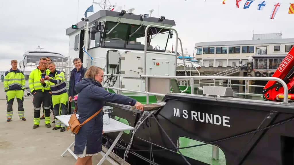 Kewatec has delivered a new 14.9 meter workboat, MS “Runde”, to the Norwegian Coastal Administration (Kystverket) 