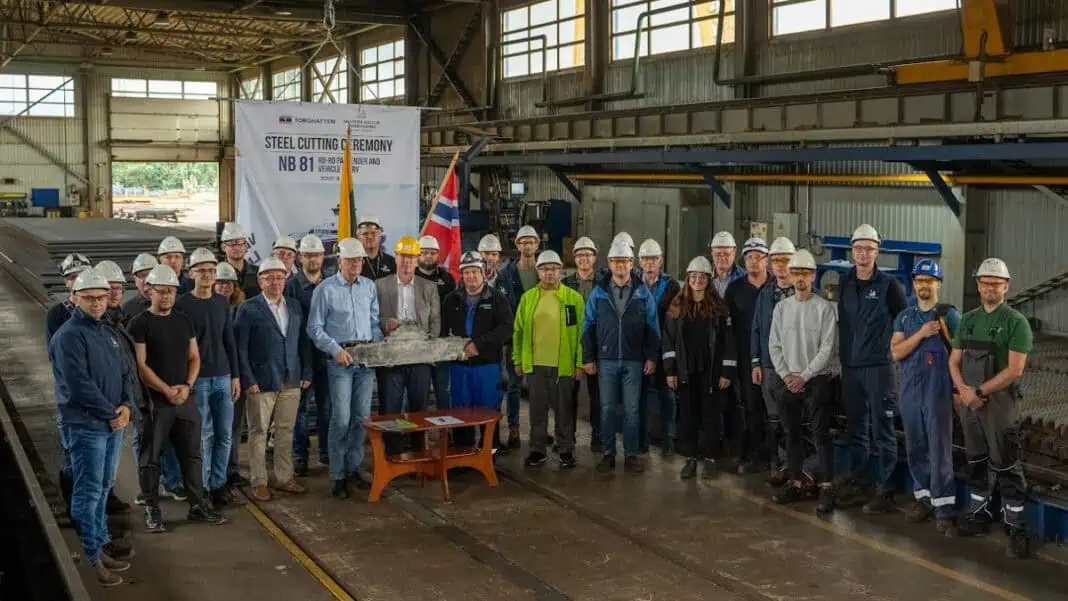 Western Baltija Shipbuilding Commences Construction of Hybrid Ferry for Torghatten Nord AS