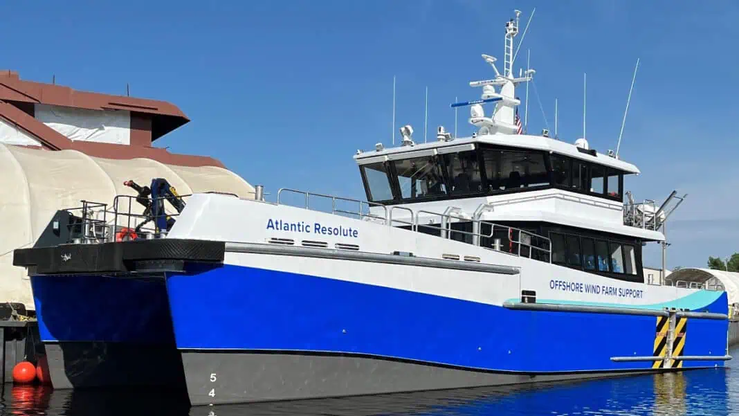 St. Johns Ship Building Delivers the Atlantic Resolute, First of Two Jones Act CTVs for Atlantic Wind Transfers