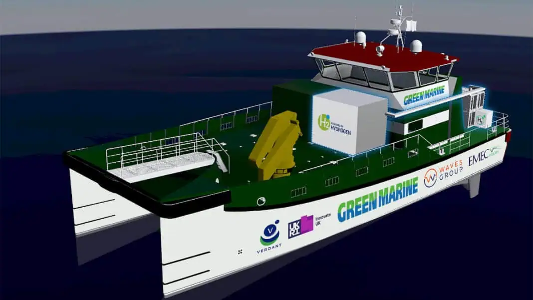 Green Marine UK's pioneering maritime initiative aiming to retrofit CTVs (Crew Transfer Vessels) with hydrogen, fuel cells and battery - to cut emissions while servicing offshore wind farms - has been granted Approval in Principle (AiP) by global classification society RINA.