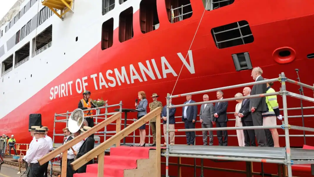 Rauma shipyard launches TT-Line's passenger-car ferry