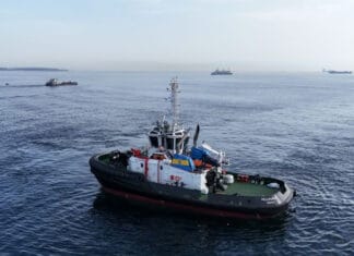 Sanmar delivering high-powered RAstar 3200SX escort tug to expanding ltalian operator