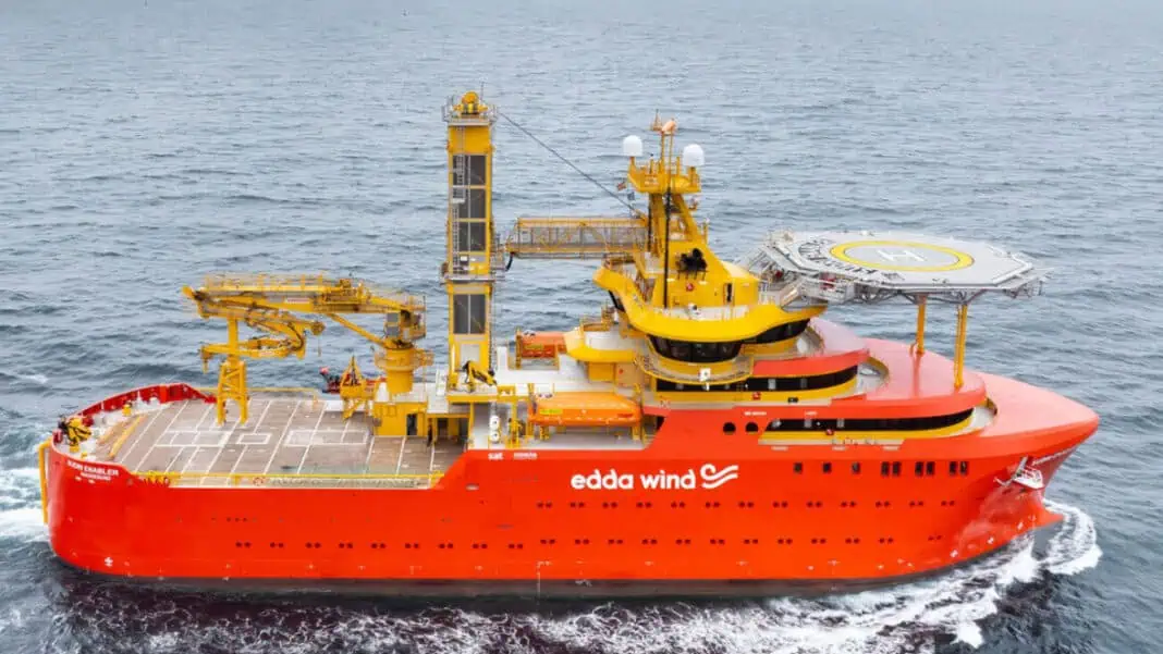 GONDAN Shipbuilders delivered yesterday the Sudri Enabler, the fourth of six Commissioning Service Operation Vessels for Edda Wind