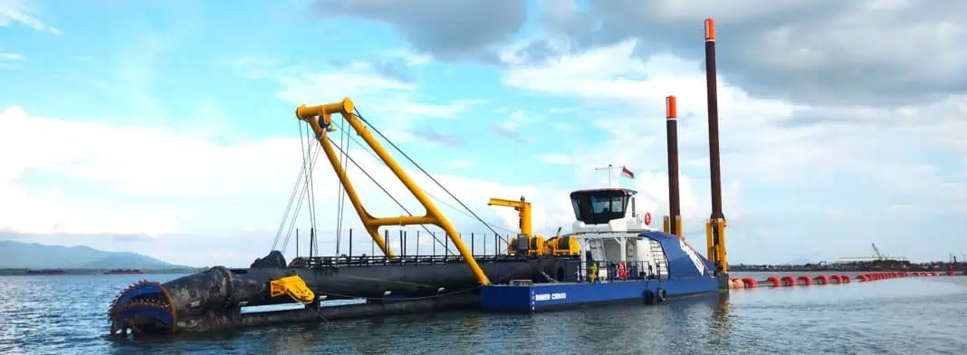 The first of series Damen CSD600 has started on its first dredge job in Indonesia