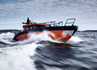 Marine Jet Power (MJP), a world leader in waterjet propulsion technology, partnered with Marell Boats and Scania to showcase a groundbreaking achievement at SeaWork, Europe’s premier on-water commercial marine exhibition.