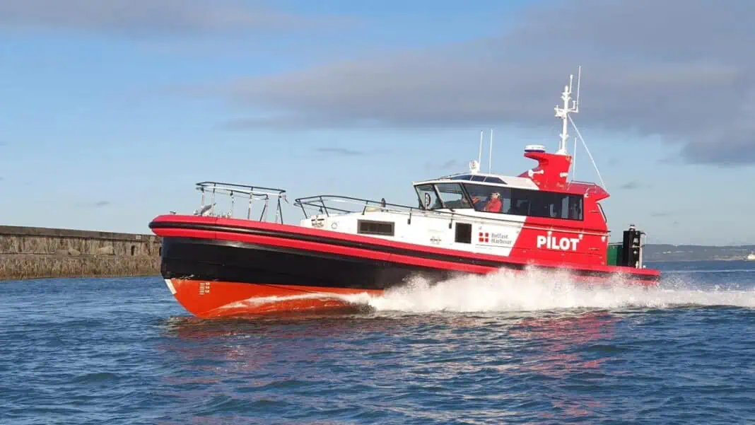 Belfast Harbour has taken delivery of its new 15.2m pilot boat, designed by Camarc and constructed by Holyhead Marine.