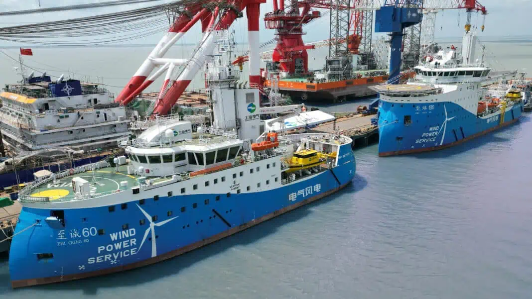 Shanghai Electric celebrated the combined naming and delivery of two Service Operation Vessels (SOVs) at ZPMC, Qidong base, China. The vessels are based on two different ship designs from Ulstein Design & Solutions AS