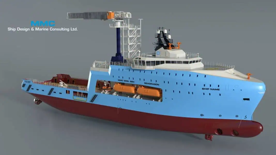 CRIST S.A.are pleased to announce that on the 8th of August 2024, they were awarded by Maersk Supply Service Canada Ltd., a contract for design and construction of a dedicated offshore field support vessel, The Sea Dragon OSV concept was developed by MMC Ship Design & Marine Consulting Ltd,