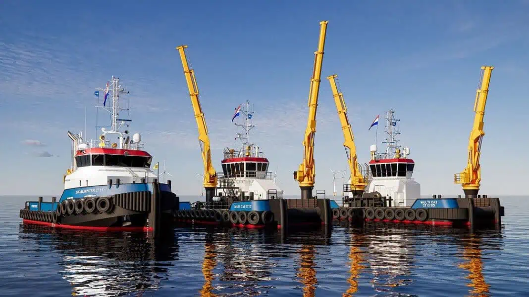 Damen Shipyards has started a construction programme of three shallow draft shoalbuster multipurpose support vessels at Albwardy Damen