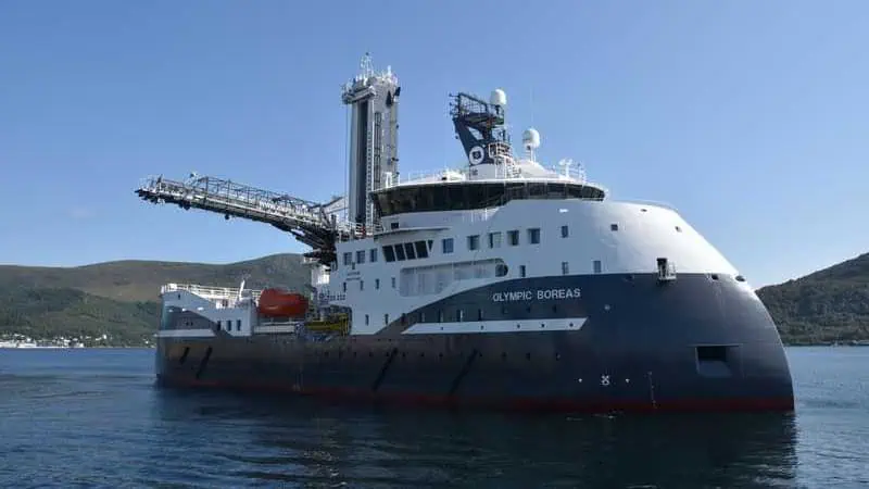 Olympic Boreas And Ampelmann Complete First Offshore Transfers With New Olympic Boreas And Ampelmann Complete First Offshore Transfers With New