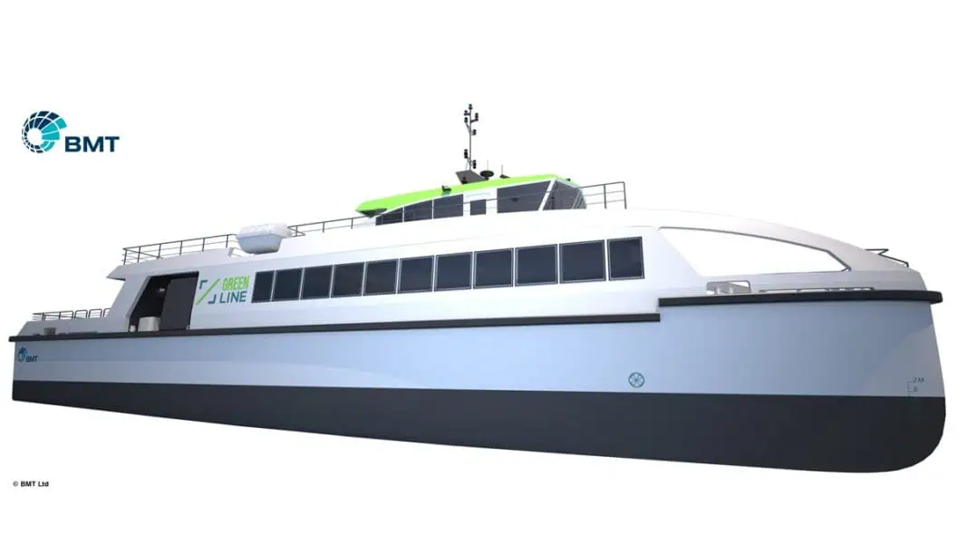 BMT, a global leader in maritime design and engineering, in collaboration with Greenline Marine Inc., unveil an all-electric ferry design at the Canadian Ferry Association