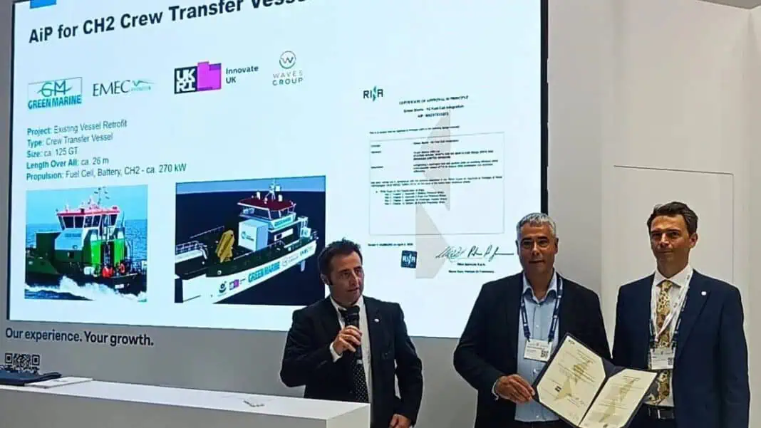 Green Marine UK awarded RINA AiP for pioneering hydrogen CTV retrofit project at SMM Hamburg 2024