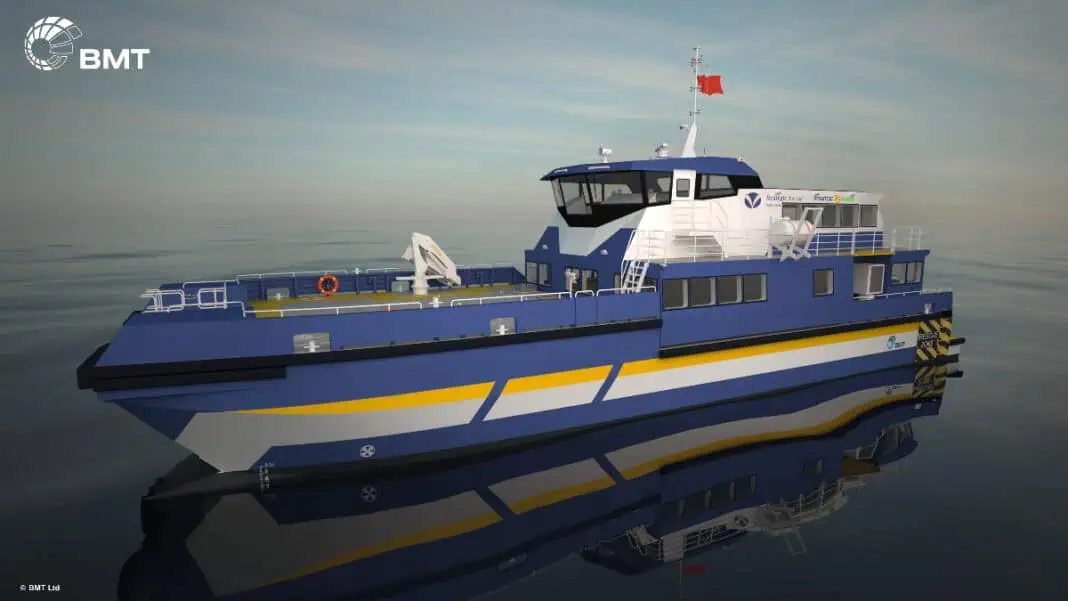 Strategic Marine & BMT unveils the StratCat35 Crew Transfer Vessel (CTV). Making its debut at WindEnergy Hamburg, this cutting-edge vessel