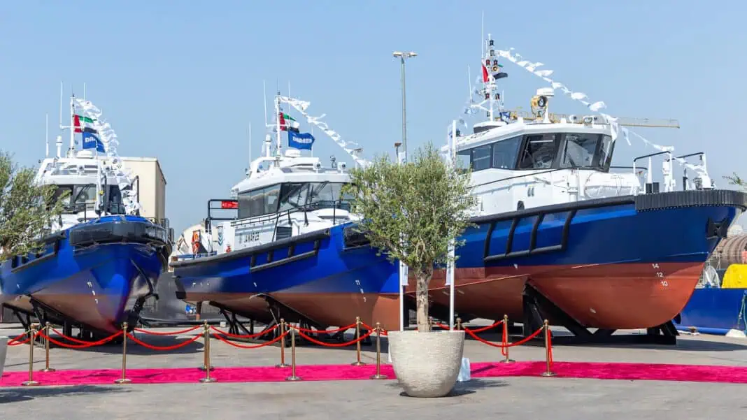 Three new Damen search and rescue vessels have been handed over to Jawar al Khaleej