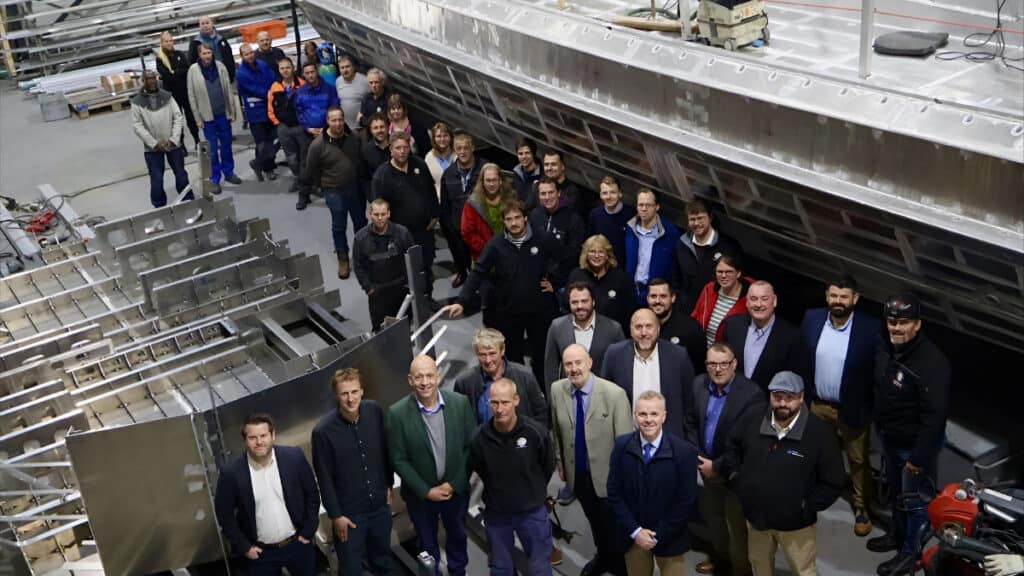 The Port of Milford Haven has celebrated a significant milestone today with the keel laying ceremony for its new world-class 22-metre pilot transfer vessel, currently being constructed by Next Generation Shipyards.