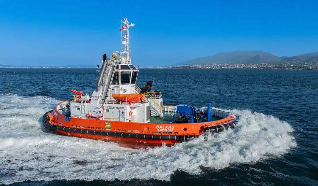 UZMAR Shipyard proudly announces the delivery of its latest eco-innovation, the NB169 tug Balahu, to P&O Reyser.