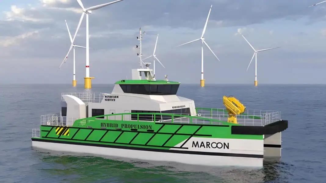 KR (Korean Register) has granted Approval in Principle (AIP) for the Crew Transfer Vessel (CTV), a passenger and cargo transport vessel dedicated to offshore wind farms, developed by MARCON, a Korean maritime service company.