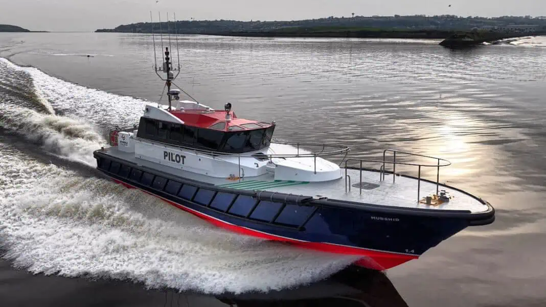 Safehaven Marine is proud to announce the successful launch of Murshid, the first of two 18-meter, all-weather-capable Interceptor 60 pilot boats built for DP World’s pilotage operations at the Port of Jebel Ali in the UAE.