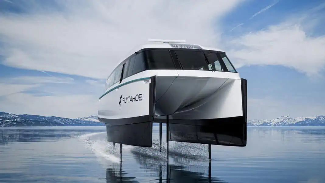 Skiers in Tahoe will soon reach the slopes faster, as Candela and FlyTahoe announce the introduction of the first U.S.-based Candela P-12, a groundbreaking foiling electric ferry, on Lake Tahoe.