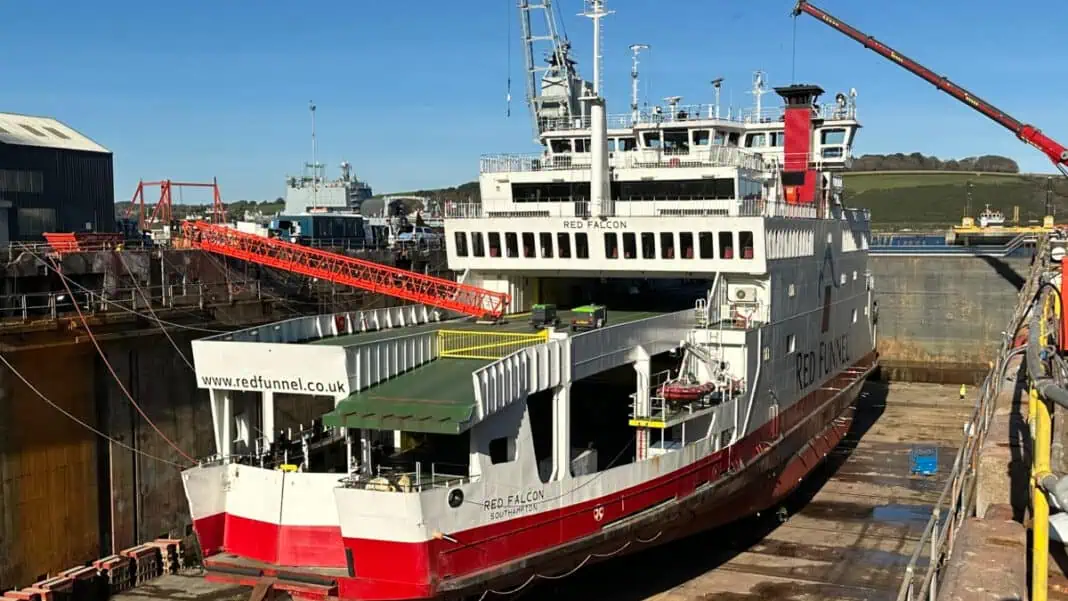 A&P Falmouth, part of the APCL Group, has entered into a new five-year framework agreement to provide annual ship repair services to Red Funnel Ferries, the ferry company which operates services between Southampton and the Isle of Wight.