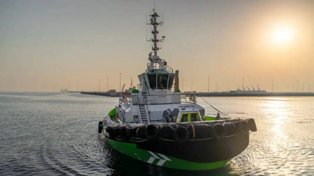 Damen Shipyards Group and its client SAFEEN Group, part of AD Ports Group’s Maritime & Shipping Cluster, have announced a Guinness World Records™️ title for the Most Powerful Electric Tugboat.