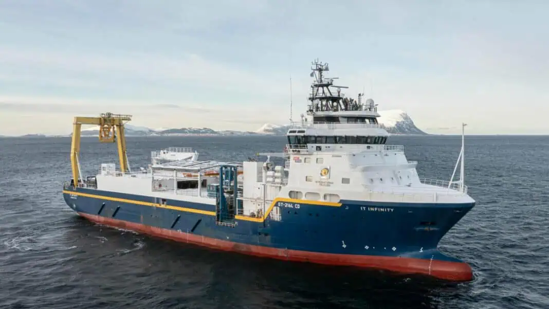 VARD have successfully delivered “IT Infinity” to I.T. International Telecom Marine SRL (IT), after converting the vessel from a platform supply vessel(PSV) into a specialised cable laying vessel to meet the increasing demands of the sub-sea telecommunications industry.