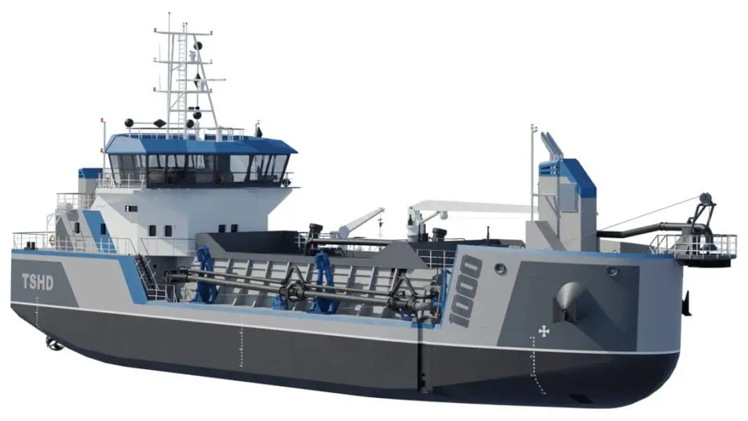 Napier Port and Port Otago have formed a joint venture to build and purchase a $36 million state-of-the-art Damen TSHD-1000AC trailing suction hopper dredge from Dutch shipbuilders Damen Shipyards