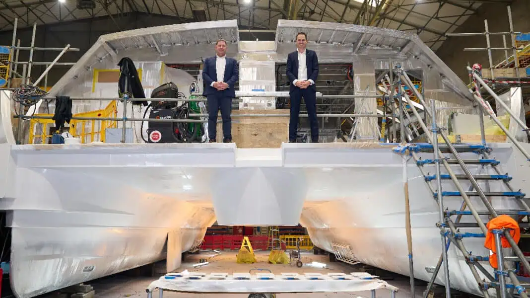 ber Boat by Thames Clippers has announced that the UK's first fully electric zero-emission cross-river passenger ferry, Orbit Clipper will launch in March 2025. Currently under construction at Wight Shipyard Co in East Cowes, Isle of Wight,