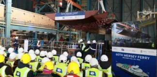 Cammell Laird, part of the APCL Group, hosted the Keel Laying Ceremony on Friday 10 January for the first new Mersey Ferry in 60 years - named The Royal Daffodil.