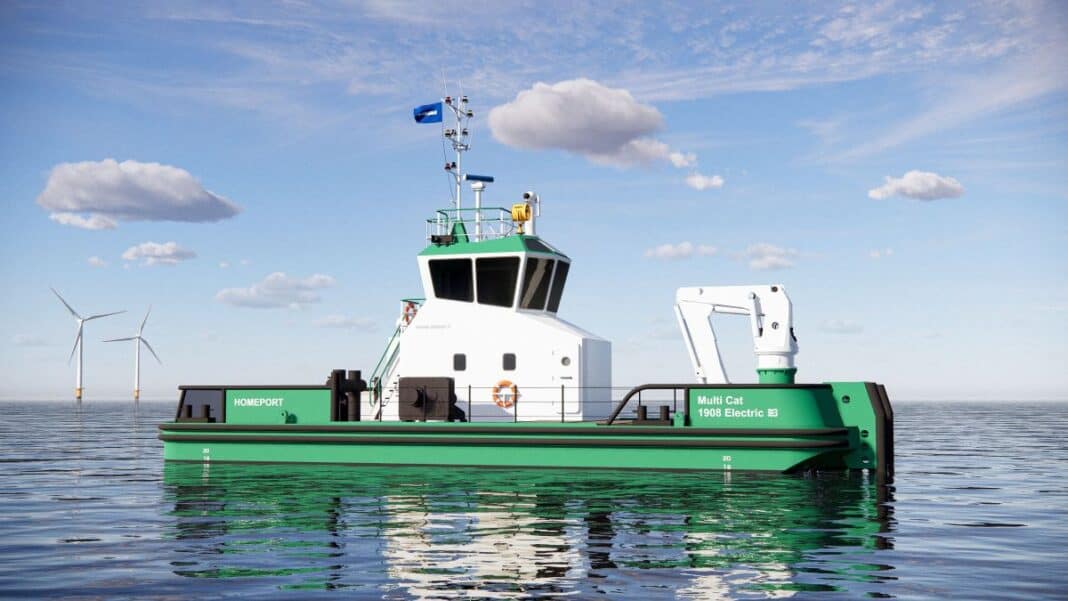 EST-Floattech powers Damen Multi Cat 1908 Electric with Octopus High Energy Battery System