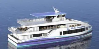 All American Marine (AAM), in collaboration with Harbor Breeze Cruises, is proud to announce an agreement to design and construct a new 108’ x 32.5’ hybrid passenger vessel. This cutting-edge vessel will be deployed in the ports of Los Angeles and Long Beach, California, offering harbor tours, whale-watching cruises, and dinner events in and around the Los Angeles/Long Beach port complex.