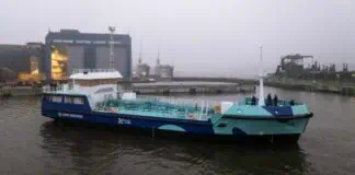 In a groundbreaking step for sustainable maritime innovation, the Klaipėda State Seaport Authority has announced the launch of Lithuania's first-ever vessel powered by green hydrogen and electricity. Built with the utmost focus on environmental responsibility,  the waste collection tanker leaves no trace on the environment and is designed to collecting waste from other vessels arriving the port