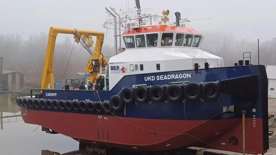 UK Dredging (UKD), a division of Associated British Ports (ABP) and operator of the largest British-owned dredging fleet, is proud to announce the completion of its newest vessel, the UKD Seadragon. This state-of-the-art Shoalbuster 2711 Water Injection Dredger (WID) represents a significant addition to the UKD fleet, enhancing its capabilities in maintaining safe and efficient navigation channels across the UK.