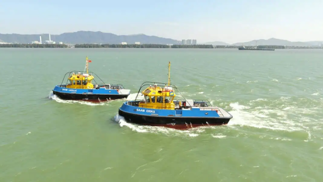 Macduff Ship Design, a leading naval architecture firm, announce the successful delivery of two Line handling Workboats vessels to SAAM Towage Canada. Constructed by Cheoy Lee Shipyard at its Zhuhai facilities in China, the vessels were designed by Macduff Ship Design to fit within Cheoy Lee’s existing range of standard workboats and tugs.