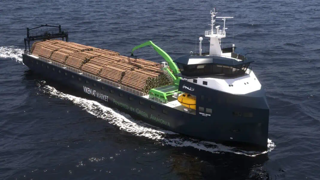 Viken AT Market and AT Skog, leaders in the Norwegian forestry industry, are pioneering sustainable timber transport by partnering with Skarv Shipping and Arriva Shipping to ship Norwegian timber on zero-emission vessels starting in 2027.