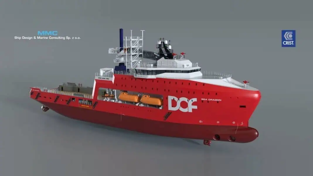 CRIST S.A. Shipyard, a leading shipbuilder based in Gdynia, Poland, has placed an order for 6 × MAN 12V175D high-speed variable speed gensets to power a new Offshore Support Vessel (OSV) being constructed for DOF, a global leader in offshore energy support services. The vessel, provisionally named ‘Sea Dragon’, is designed by MMC Ship Design & Marine Consulting Ltd