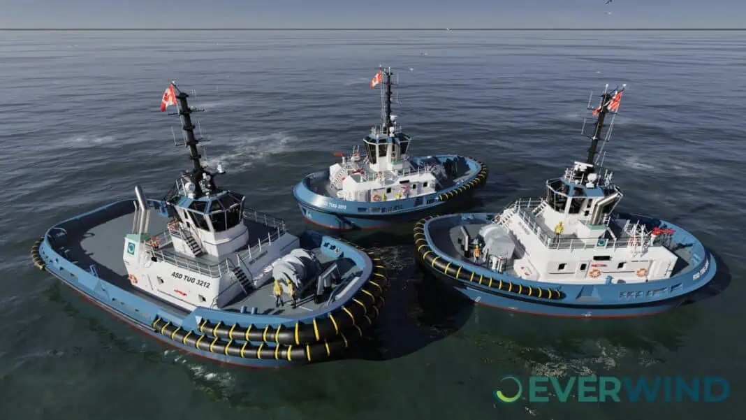 EverWind Fuels (“EverWind”) announce an investment of approximately $50 million to launch a new three-vessel fleet of advanced, lower-emission Damen tugs in the Strait of Canso. This landmark project, one of the largest private sector investments in the region in the last 50 years, will enhance maritime sustainability, improve infrastructure reliability, and support the development of green shipping corridors in Nova Scotia.