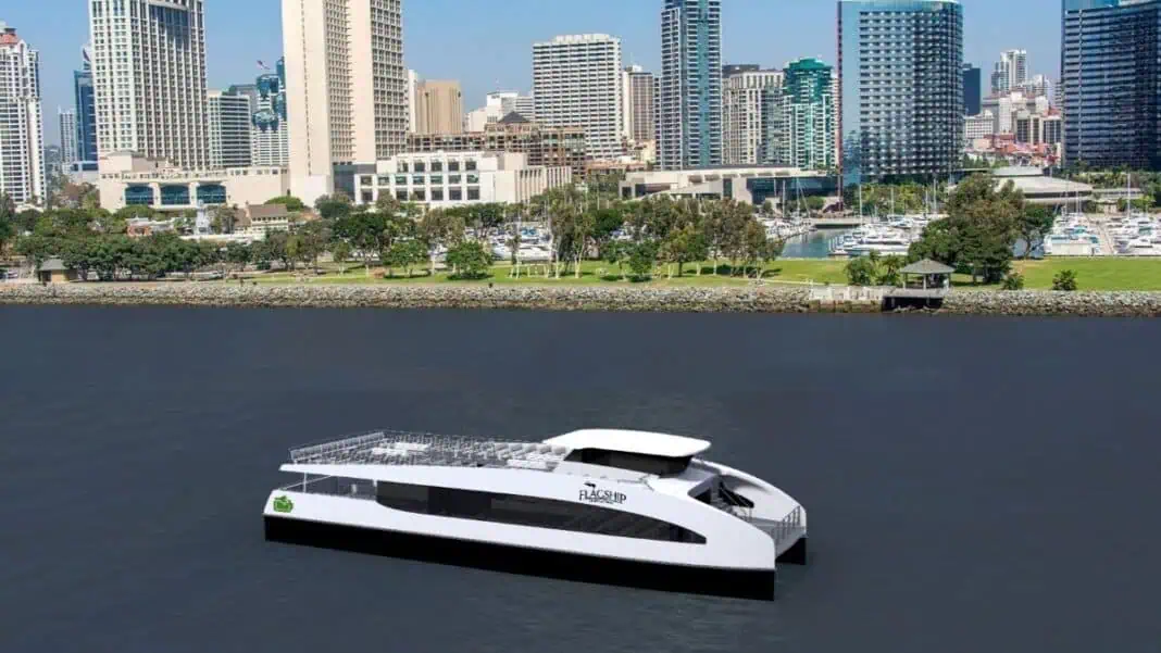 Flagship Cruises & Events, a leading provider of marine transportation and hospitality services, announced today that it has been awarded a $15.27 million grant from the California Air Resources Board (CARB) to develop two fully electric, zero-emission ferries. These innovative vessels will serve the popular San Diego to Coronado route, marking a significant step forward in sustainable maritime transportation for the region.