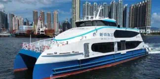 Sun Ferry, a Hong Kong-based ferry operator, has taken delivery of the "Xin Ming Zhu 30", a state-of-the-art 35-metre diesel-electric ferry. Designed by Incat Crowther and constructed by AFAI Southern Shipyard in Guangzhou, China.