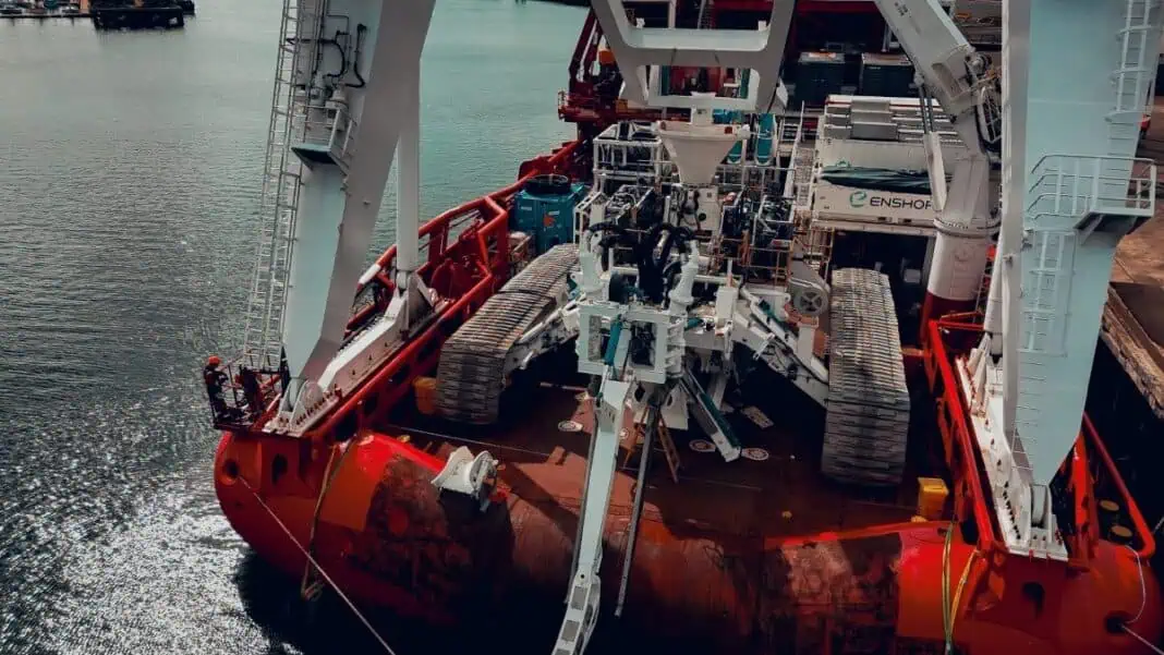 Harlyn, a leader in marine logistics and offshore support, has successfully completed the mobilisation of the JD Assister for Enshore Subsea, facilitating the 3,200-mile transatlantic transport of the state-of-the-art T3200 trencher from the Port of Blyth, UK, to the United States in August 2024.