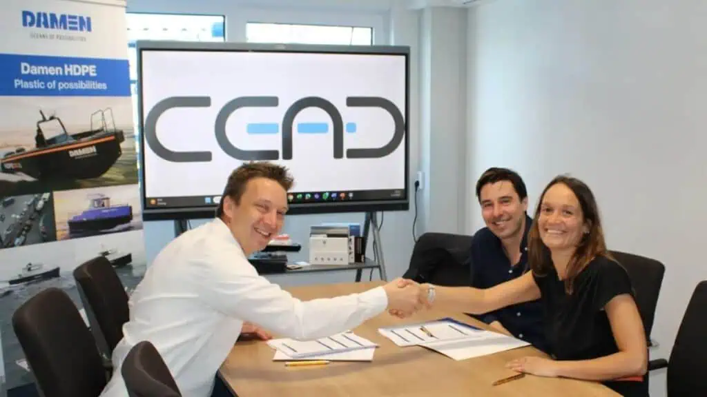 Damen and CEAD Pioneer Sustainable Shipbuilding with 3D-Printed HDPE Workboat Collaboration